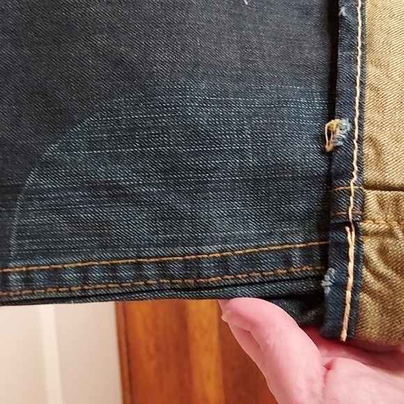 Levi's Vintage Rare Red Denim Jeans 32X32 - Picture 5 of 13